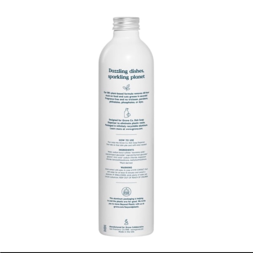 New 16 fl oz Grove Co. Ultimate Dish Soap - Picture 2 of 3